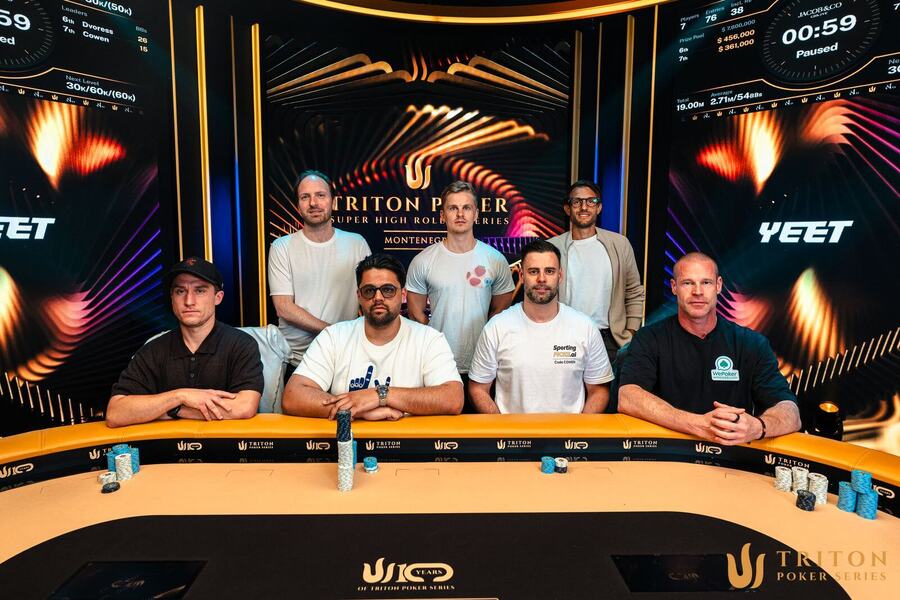 Finálový stůl $100K PLO Main Eventu