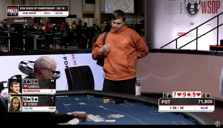 Martin Kabrhel na WSOP 2026 v&nbsp;HU Championship