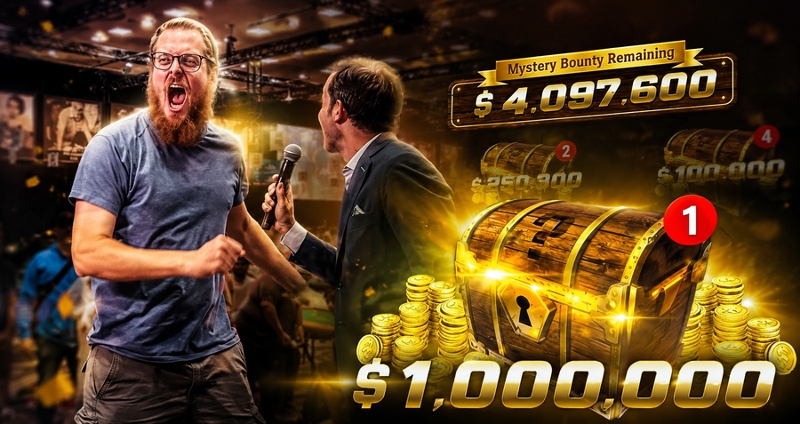 Obrovská radost Američana po zisku $1.000.000 mystery bounty