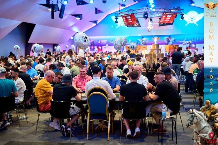 Plný poker room v&nbsp;Casino Malta