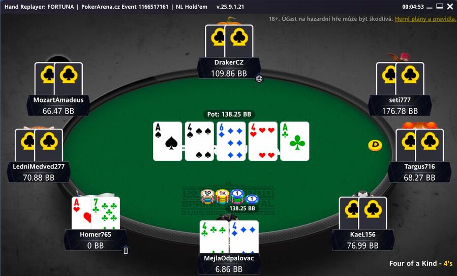 MejlaOdpalovac v&nbsp;PokerArena eventu