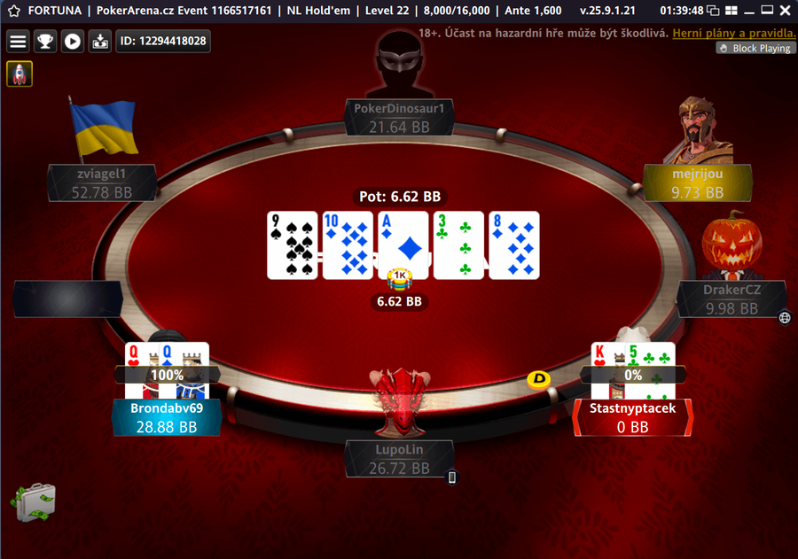 LuckyBird v&nbsp;PokerArena Eventu