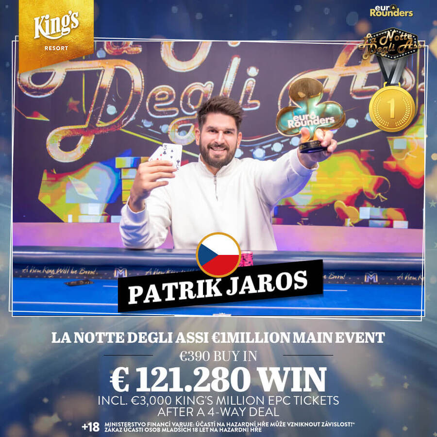 Patrik Jaroš v&nbsp;King’s Casinu Rozvadov
