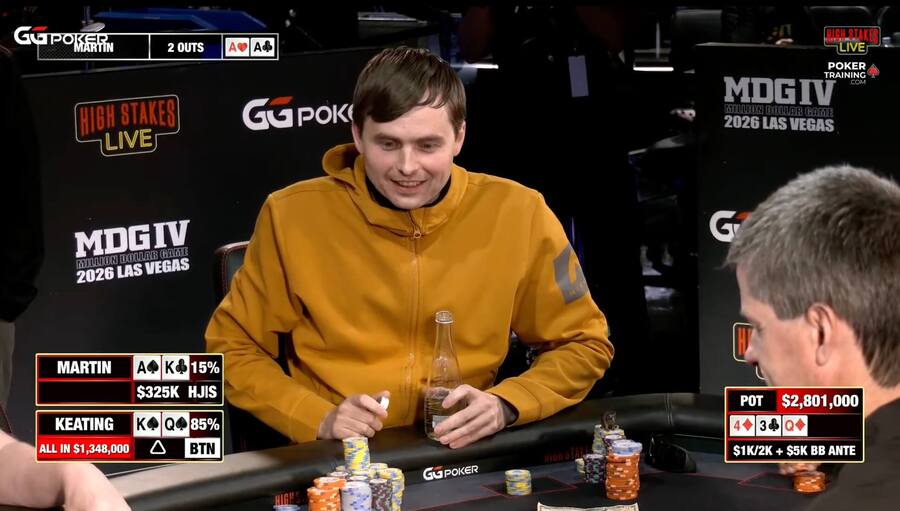 Martin Kabrhel v&nbsp;Million Dollar Game na WSOP