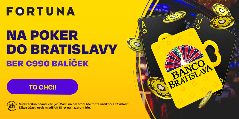 Hrajte Fortuna kvalifikace o&nbsp;€990 Banco balíček