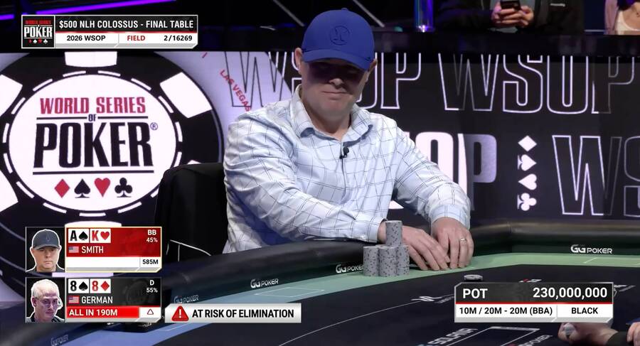 Poslední handa WSOP 2026 Colossusu