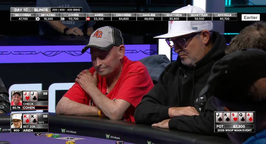 Josh Arieh v&nbsp;Main Eventu WSOP 2026