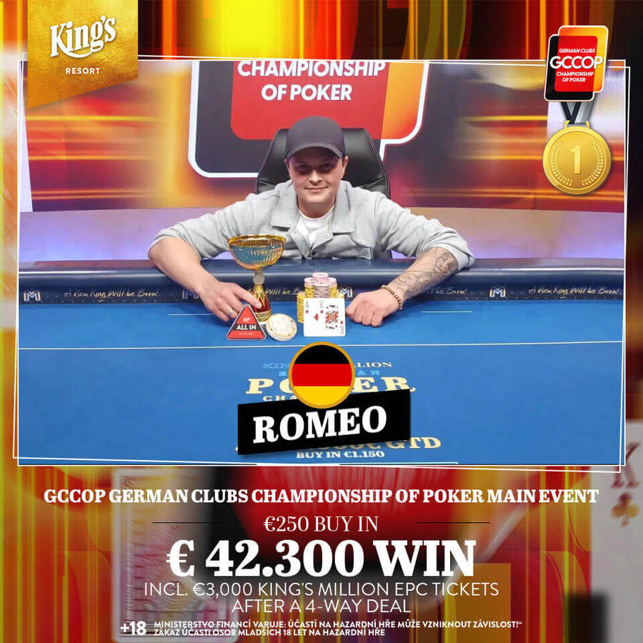 Šampion GCOP Main Eventu Romeo