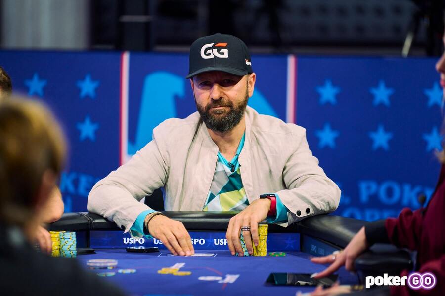 Daniel Negreanu během U.S. Open od PokerGO.com