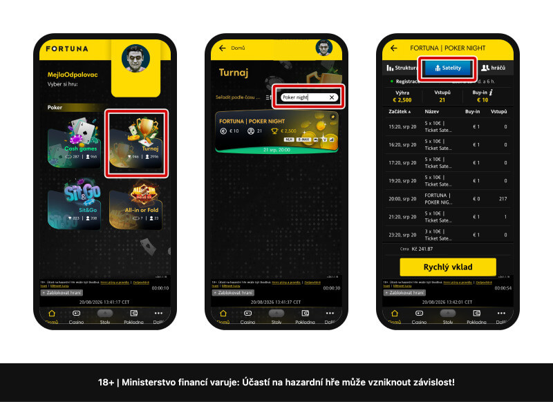 Zahrajte si Fortuna Poker Night na mobilu