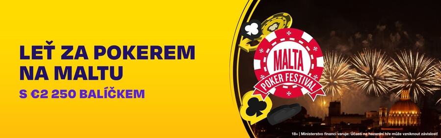 Kvalifikujte se na Malta Poker Festival 2026 online na Fortuně