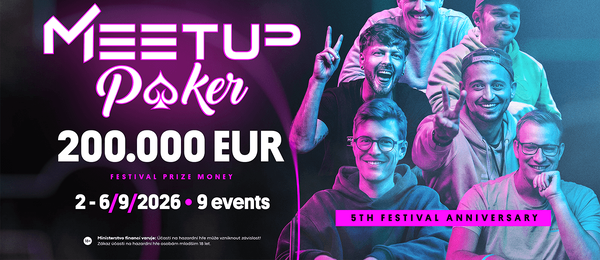Meetup Poker přináší v garancích €200.000