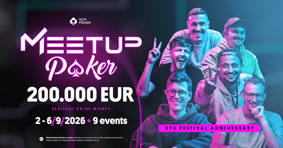 Meetup Poker přináší v&nbsp;garancích €200.000