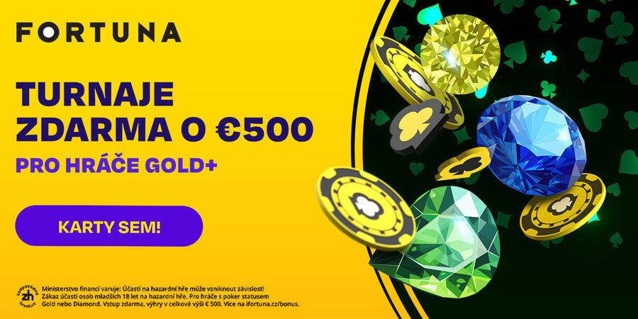 Získejte Gold nebo Diamond status a&nbsp;hrajte o&nbsp;€500 na Fortuně zdarma