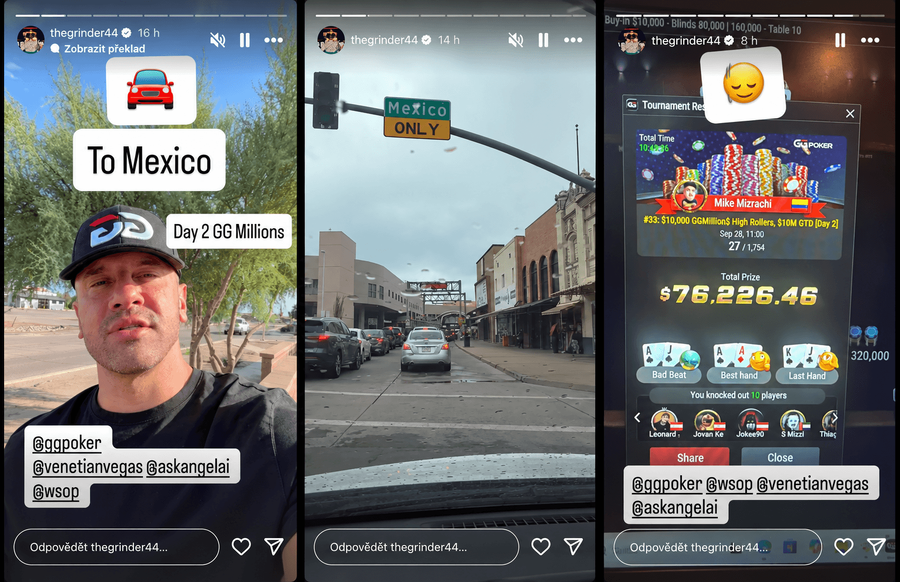 Michael Mizrachi jel hrát WSOP Online do Mexika