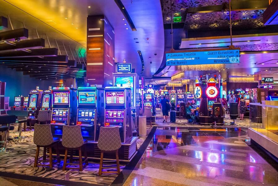 Interiér kasina Aria Las Vegas