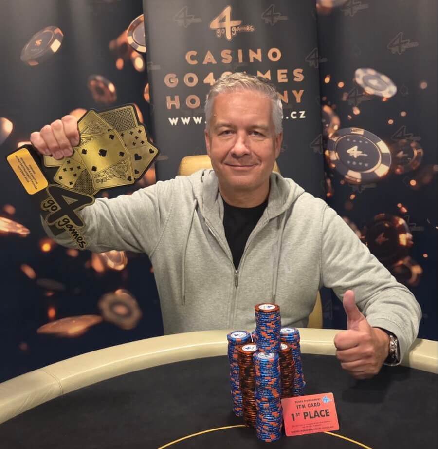 David Křístek je šampionem Moravského Pokerového Poháru