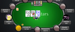 PokerStars Cash Game table