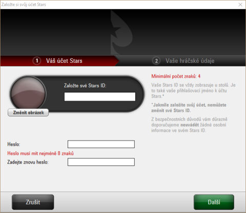 PokerStars.cz - návod k registraci 4